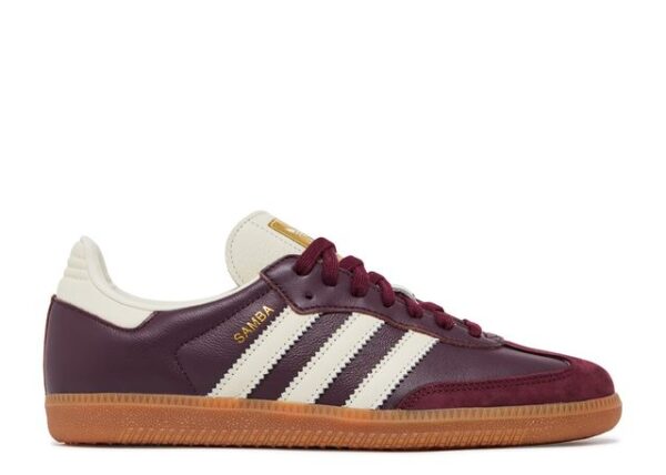 Adidas Samba OG Maroon Gold Metallic (W) – ID0477