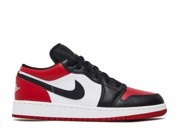 Jordan 1 Low Bred Toe (GS) – 553560-612