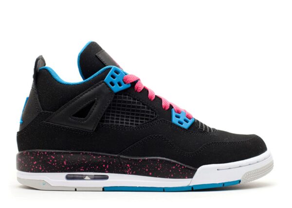 Jordan 4 Retro Black Vivid Pink Dynamic Blue (GS) – 487724-019