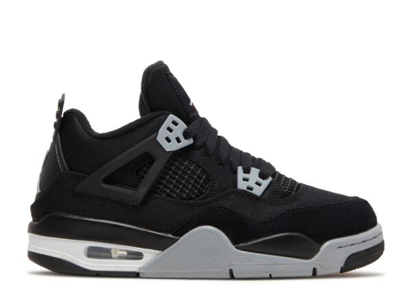Jordan 4 Retro Black Canvas (GS) – DV0553-006