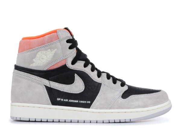 Jordan 1 Retro High Neutral Grey Hyper Crimson – 555088-018