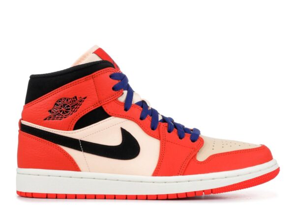 Jordan 1 Mid Team Orange Black – 852542-800