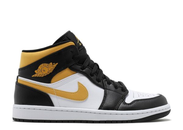 Jordan 1 Mid White Pollen Black – 554724-177