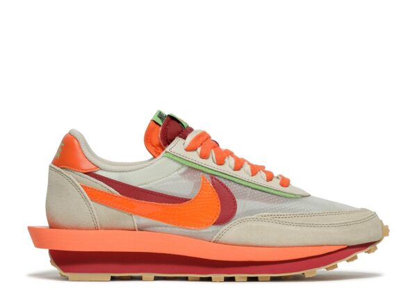 Nike LD Waffle sacai CLOT Kiss of Death Net Orange Blaze – DH1347-100