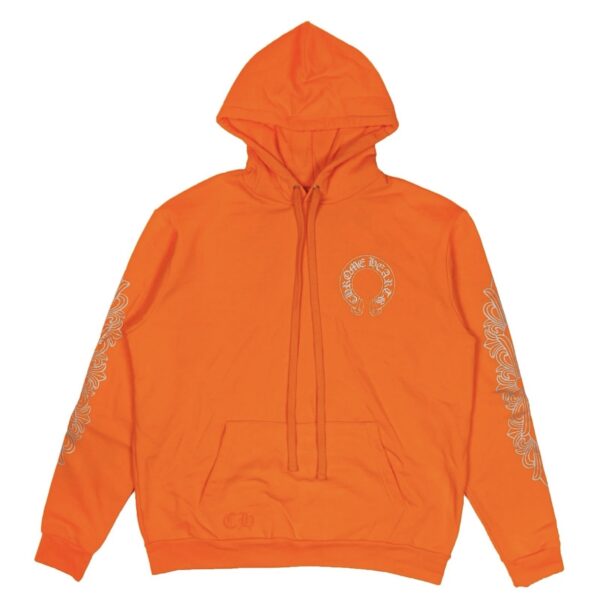 Chrome Hearts Horseshoe Miami Exclusive Hoodie Orange