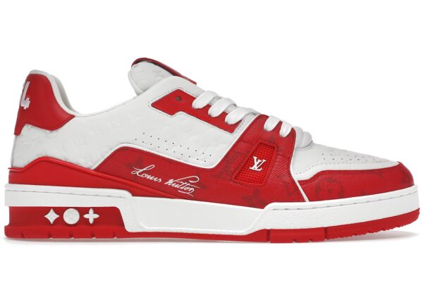Louis Vuitton Trainer 54 Signature Red White – 1AANFJ