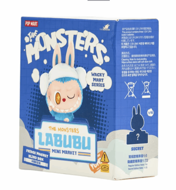 Pop Mart Labubu The Monsters Wacky Mart Fridge Magnet Box