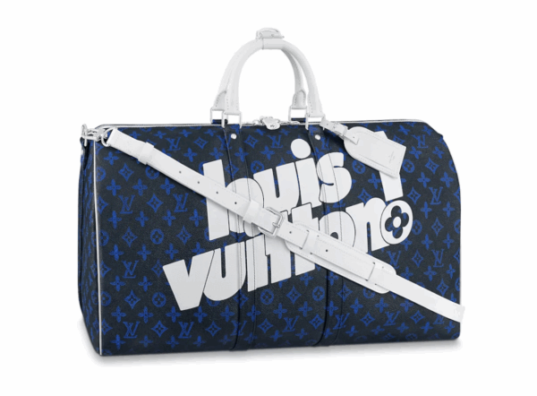 Louis Vuitton Keepall 50 Monogram Blue