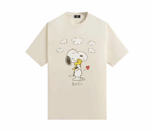Kith x Peanuts Snoopy Just Us Tee Sandrift