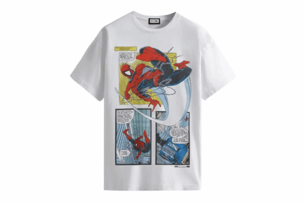 Kith Marvel SpiderMan New York City Vintage Tee White
