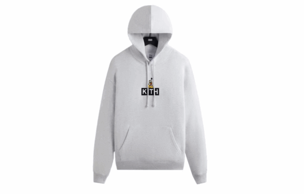 Kith x Disney Mickey & Friends Pluto Classic Logo Hoodie Grey