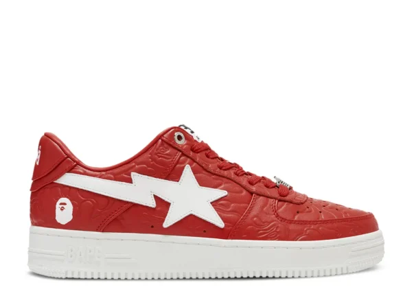 A Bathing Ape Bape Sta Low Line Camo Red – 001FWJ801052-RED
