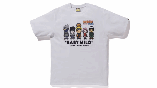BAPE x Naruto Milo #3 Tee White