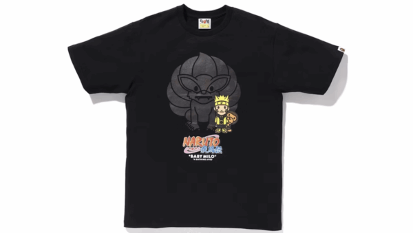 BAPE x Naruto Milo #4 Tee Black