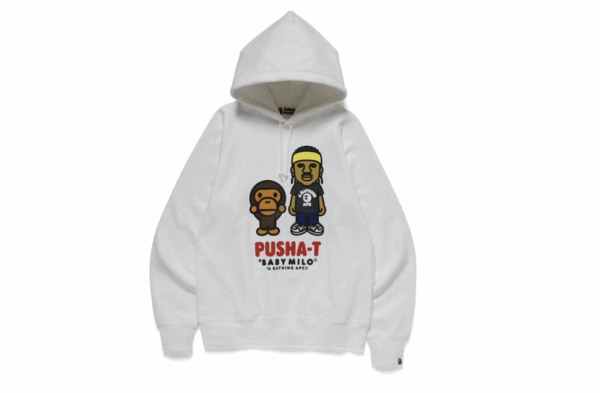 BAPE x Pusha T Baby Milo Pullover Hoodie
