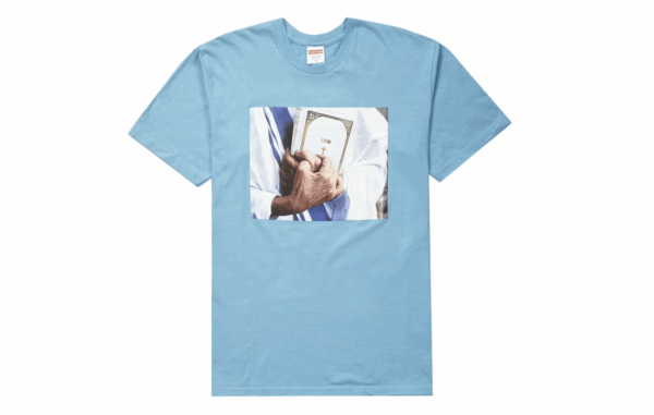 Supreme Bible Tee Light Slate