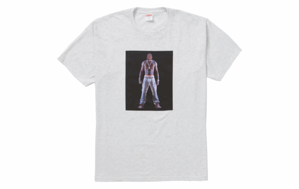 Supreme Tupac Hologram Tee Ash Grey