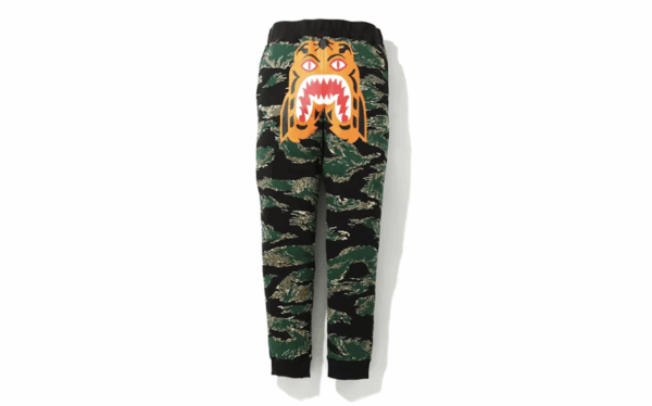 BAPE Tiger Camo Tiger Slim Sweat Pants Green