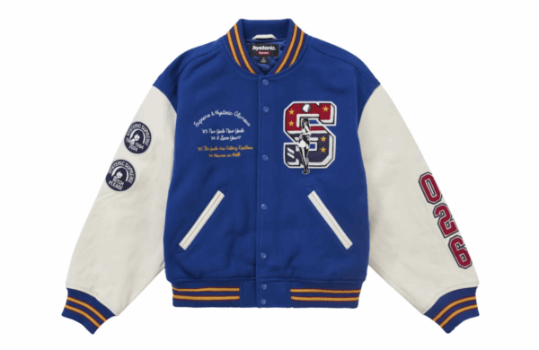 Supreme Hysteric Glamour Varsity Jacket Blue