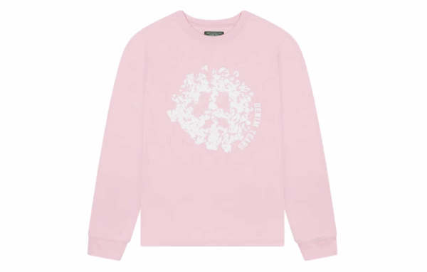 Denim Tears Peace Wreath Long Sleeve Tee Pink