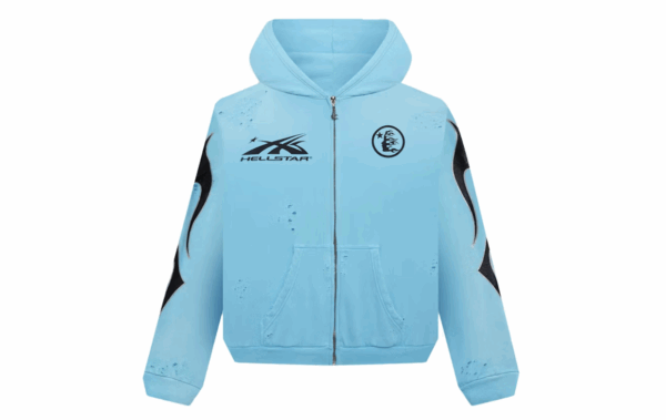 Hellstar Studios Zip Hoodie Blue