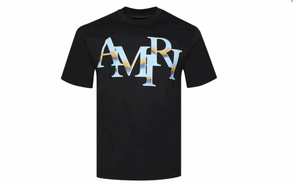 AMIRI Staggered Logo Tee Chrome