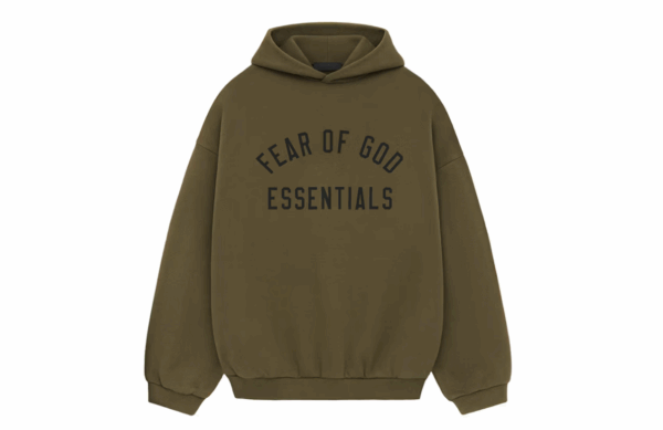 Fear of God Essentials Fleece Hoodie Olive