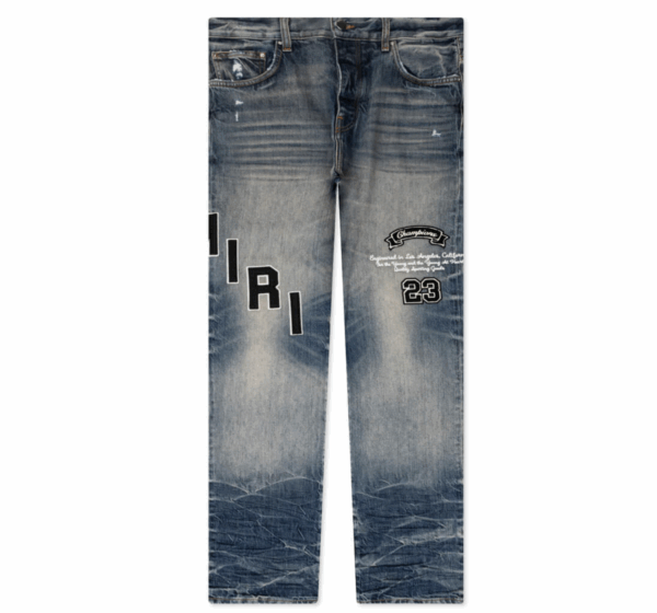 AMIRI HOCKEY LOGO STRAIGHT JEAN