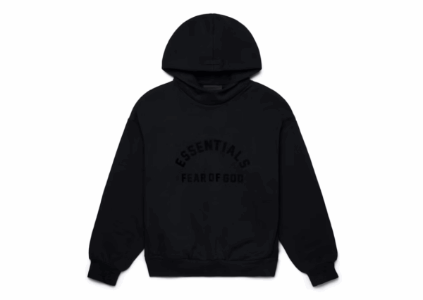 Fear of God Essentials Arch Logo Hoodie Jet Black