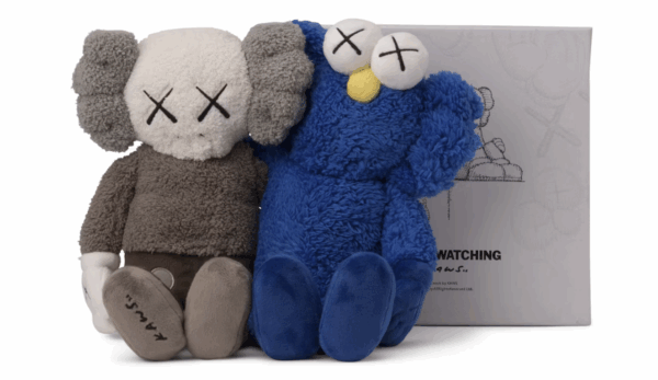 KAWS Seeing/Watching Plush Grey/Blue