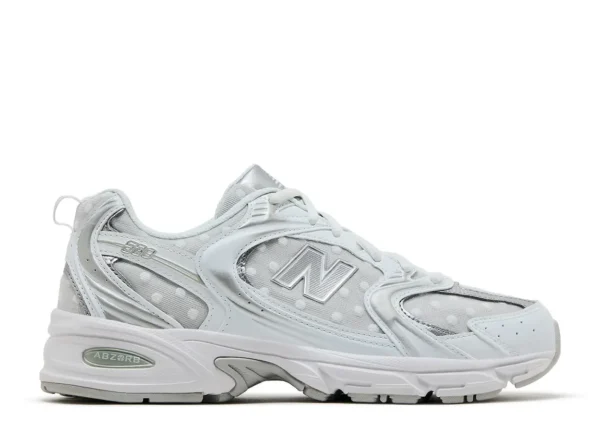 New Balance 530 Silver Metallic Polka Dots – U530HFW