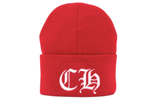 Chrome Hearts CH Logo Beanie Red/White