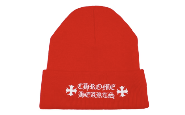 Chrome Hearts Logo Beanie Red